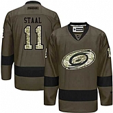 Glued Carolina Hurricanes #11 Jordan Staal Green Salute to Service NHL Jersey,baseball caps,new era cap wholesale,wholesale hats